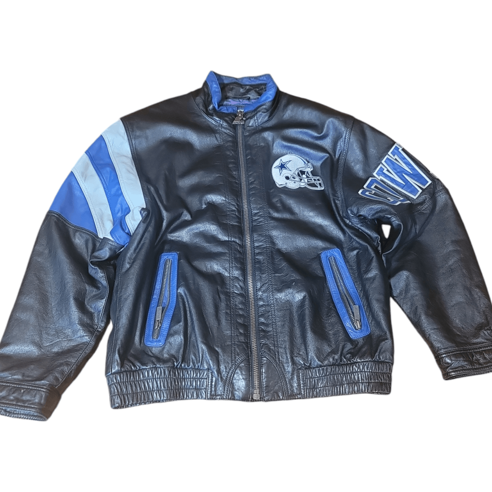 Starter Vintage Starter Dallas Cowboys Genuine Leather Coat Size US XL / EU 56 / 4 - 1 Thumbnail