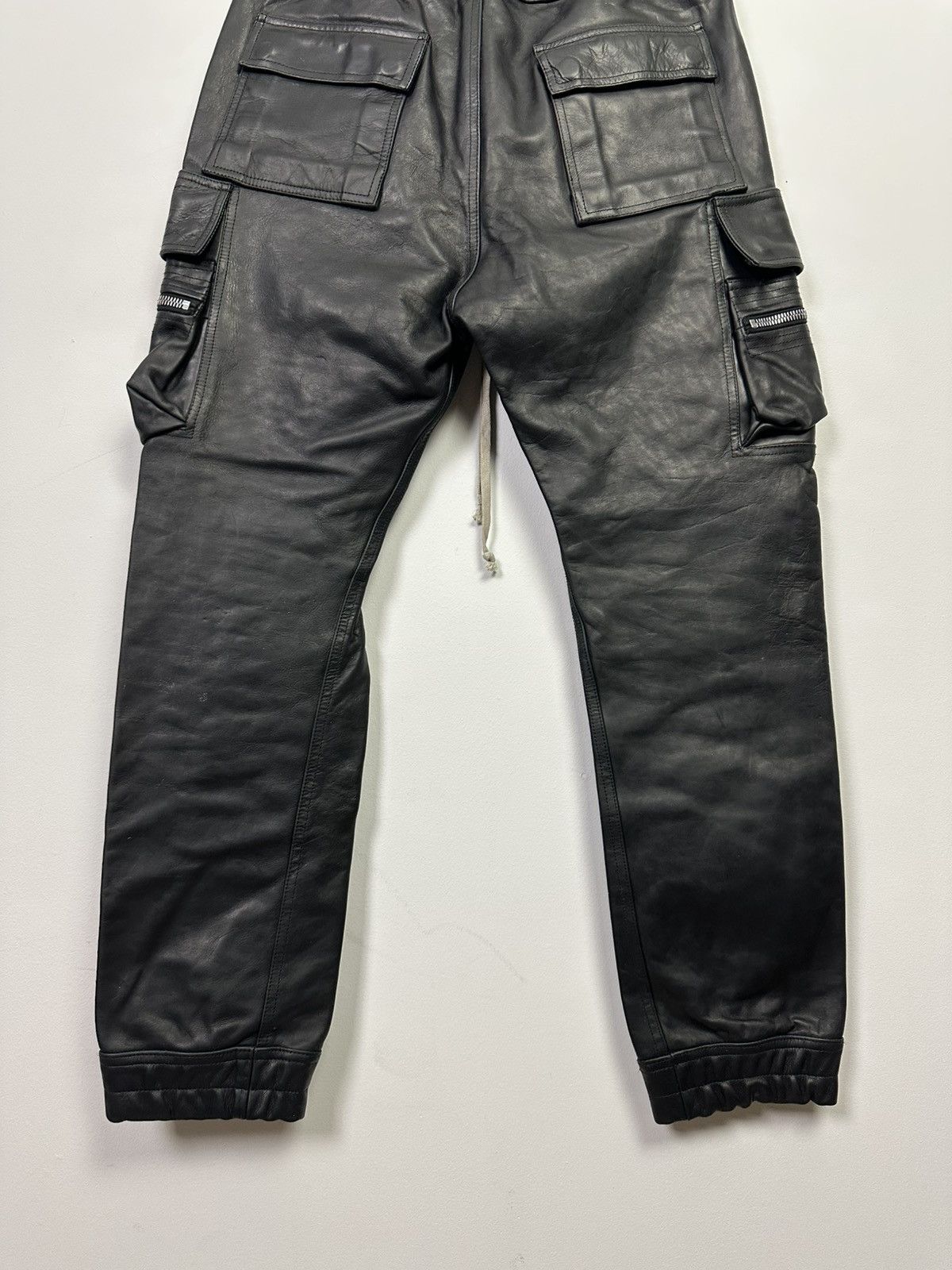 Rick Owens SS24 ‘LIDO’ Heavy Calfskin Cargojoggers Size US 34 / EU 50 - 6 Thumbnail