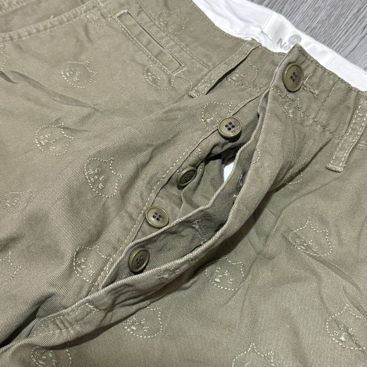 Issey Miyake × Ne-Net Nenet All-over Embroidery Pants Size US 28 / EU 44 - 9 Thumbnail