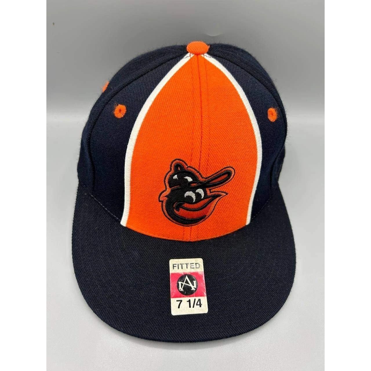 Mitchell & Ness Baltimore Orioles Hat Men 7 1/4 Navy Orange Fitted Cap New Size ONE SIZE - 1 Thumbnail