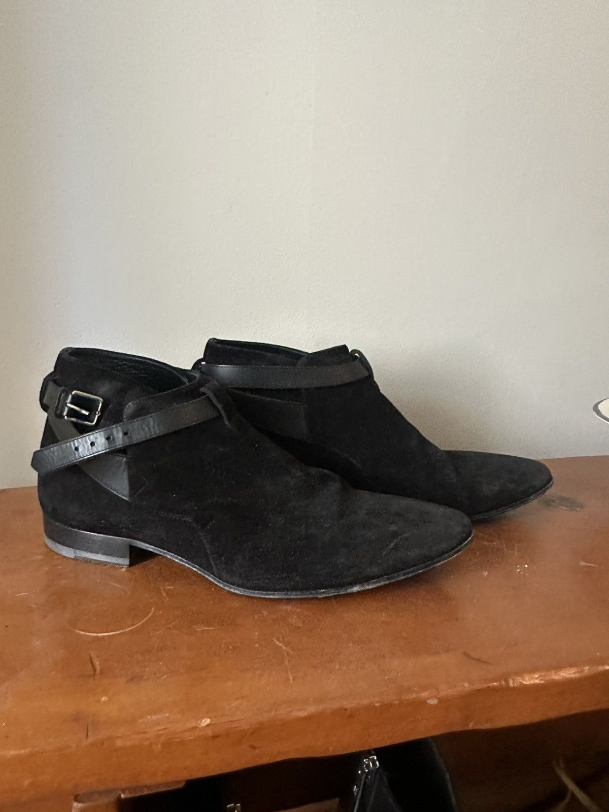 SLP Black Suede Jodhpur Low