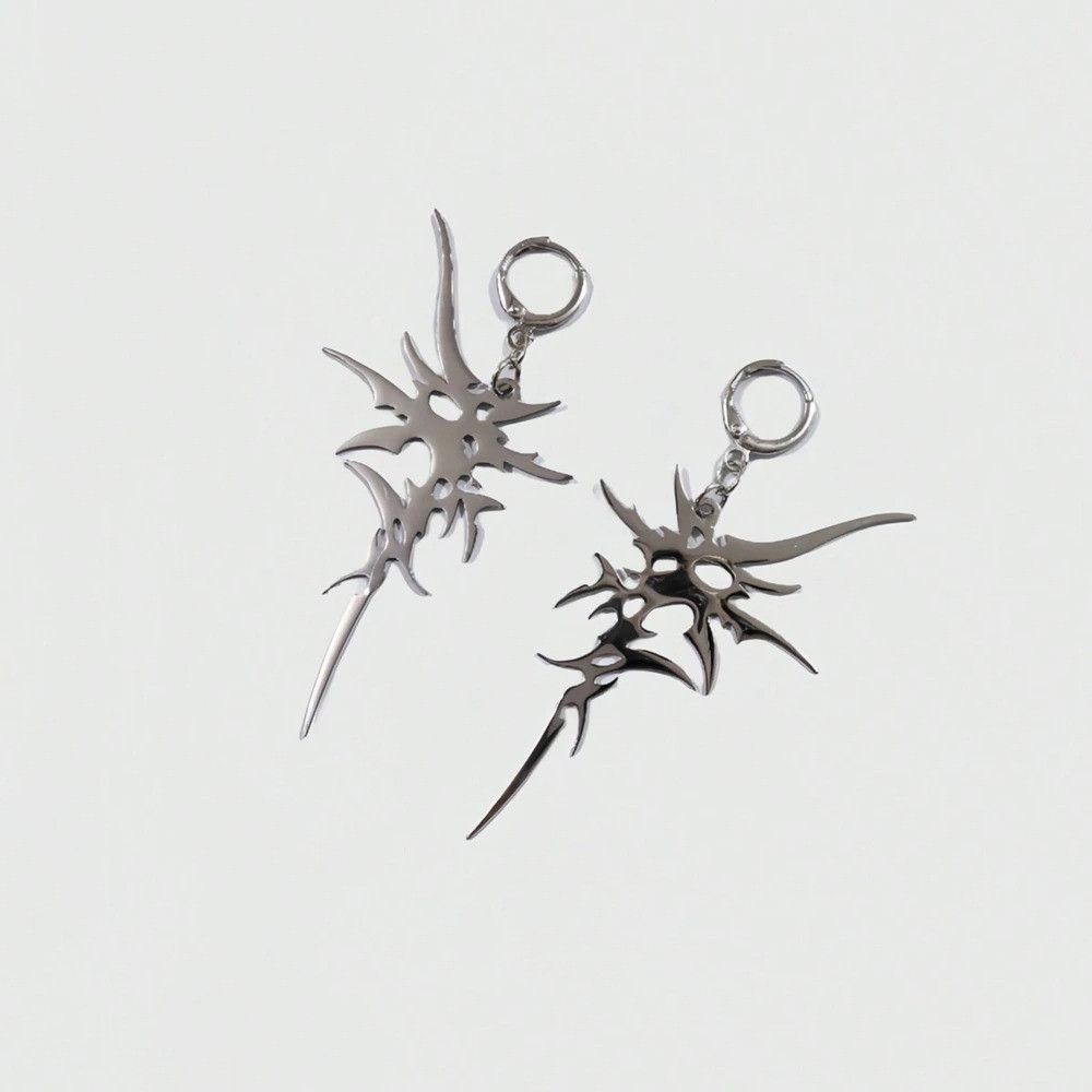 Japanese Brand × Vintage Aesthetic Irregular Thorn Dangle Earrings Size ONE SIZE - 2 Thumbnail