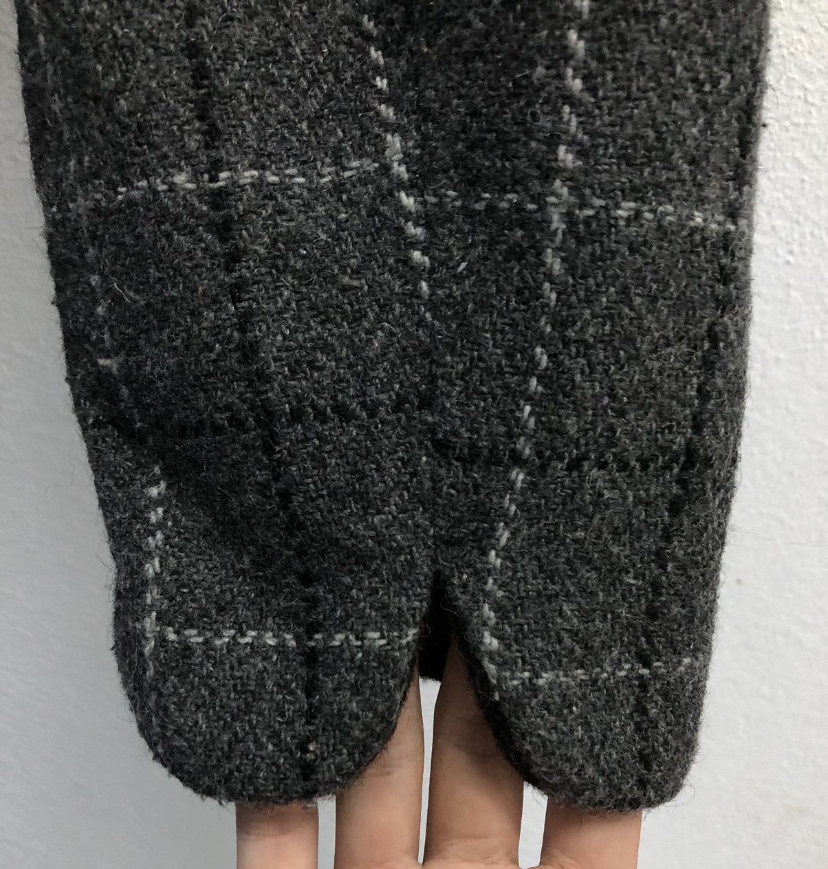 Harris Tweed Vintage Hand Hoven Harris Tweed Wool Coat Size L / US 10 / IT 46 - 7 Thumbnail