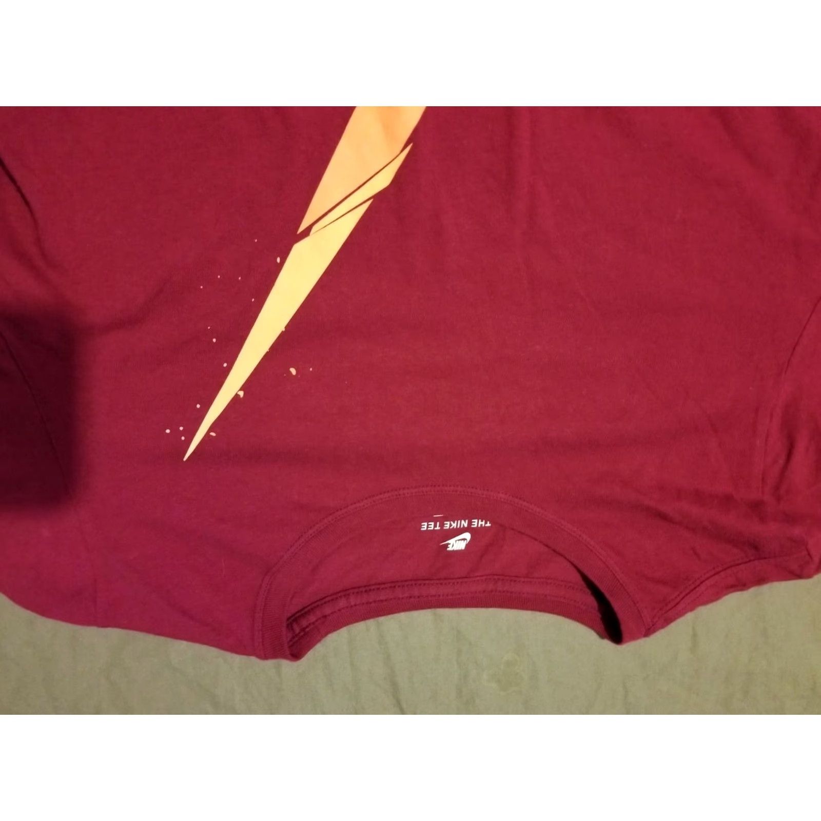 Nike VINTAGE? Nike Shirt Women L Burgundy Cotton Athletic Gym Workout Tee Size L / US 10 / IT 46 - 2 Thumbnail