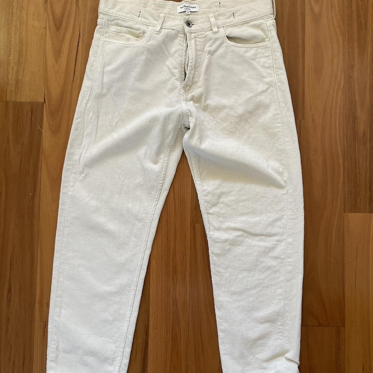 YMC Tearaway Corduroy Trouser - Ecru Size US 32 / EU 48 - 3 Thumbnail