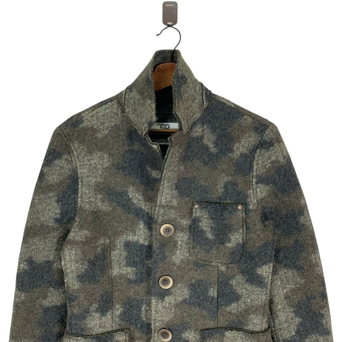 Designer VINTAGE 5 STAR FIVER WOOL COAT MADE IN ITALY Size US S / EU 44-46 / 1 - 4 Thumbnail