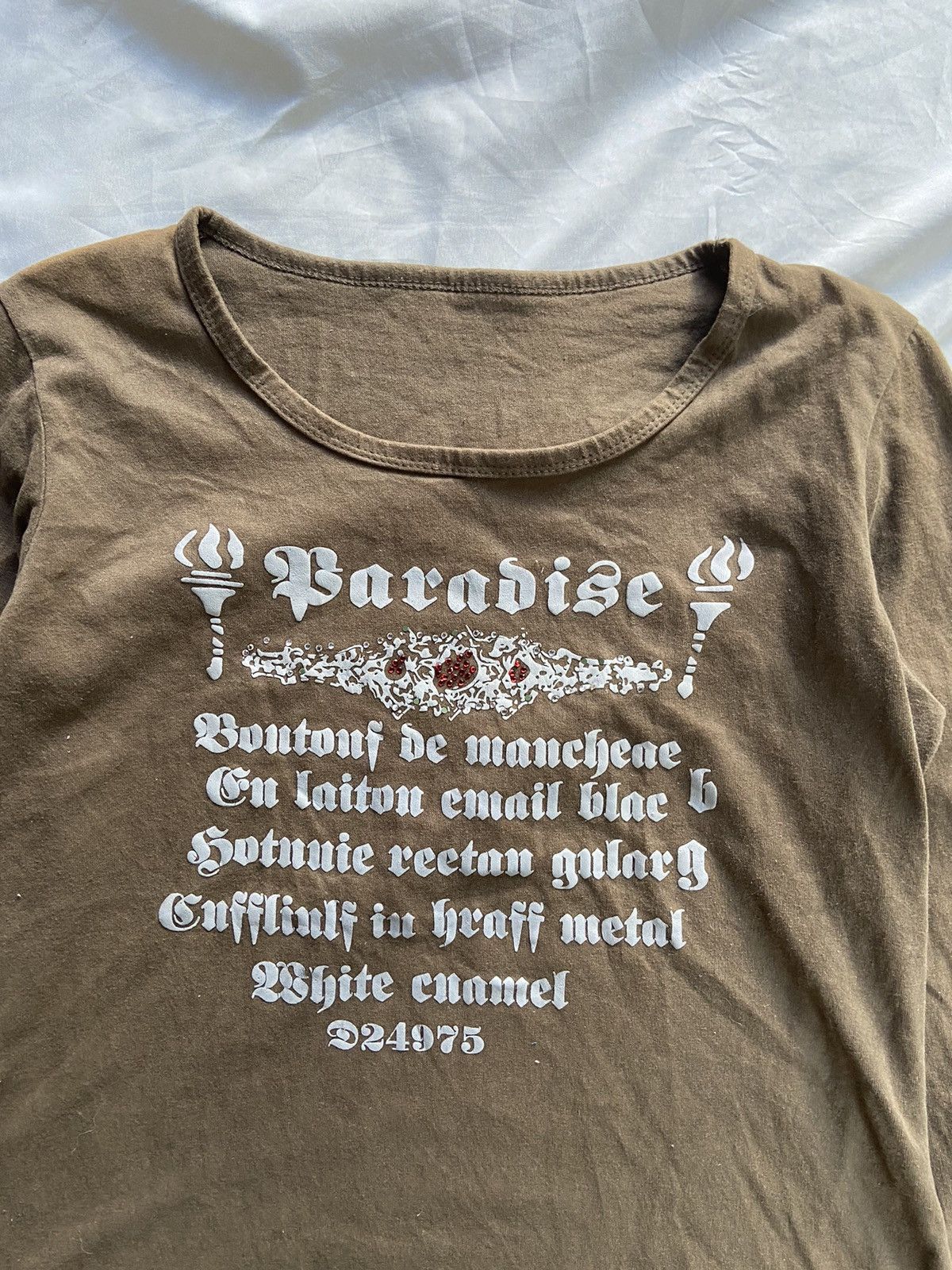 Japanese Brand PARADISE POEM LONG SLEEVE Size US S / EU 44-46 / 1 - 2 Thumbnail