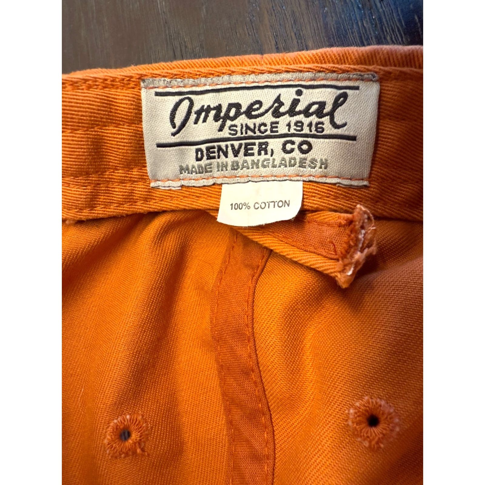 Imperial Imperial Golf Hat Cap Men's One Size Orange Adjustable Strapback Team Championship Sports Size ONE SIZE - 7 Thumbnail