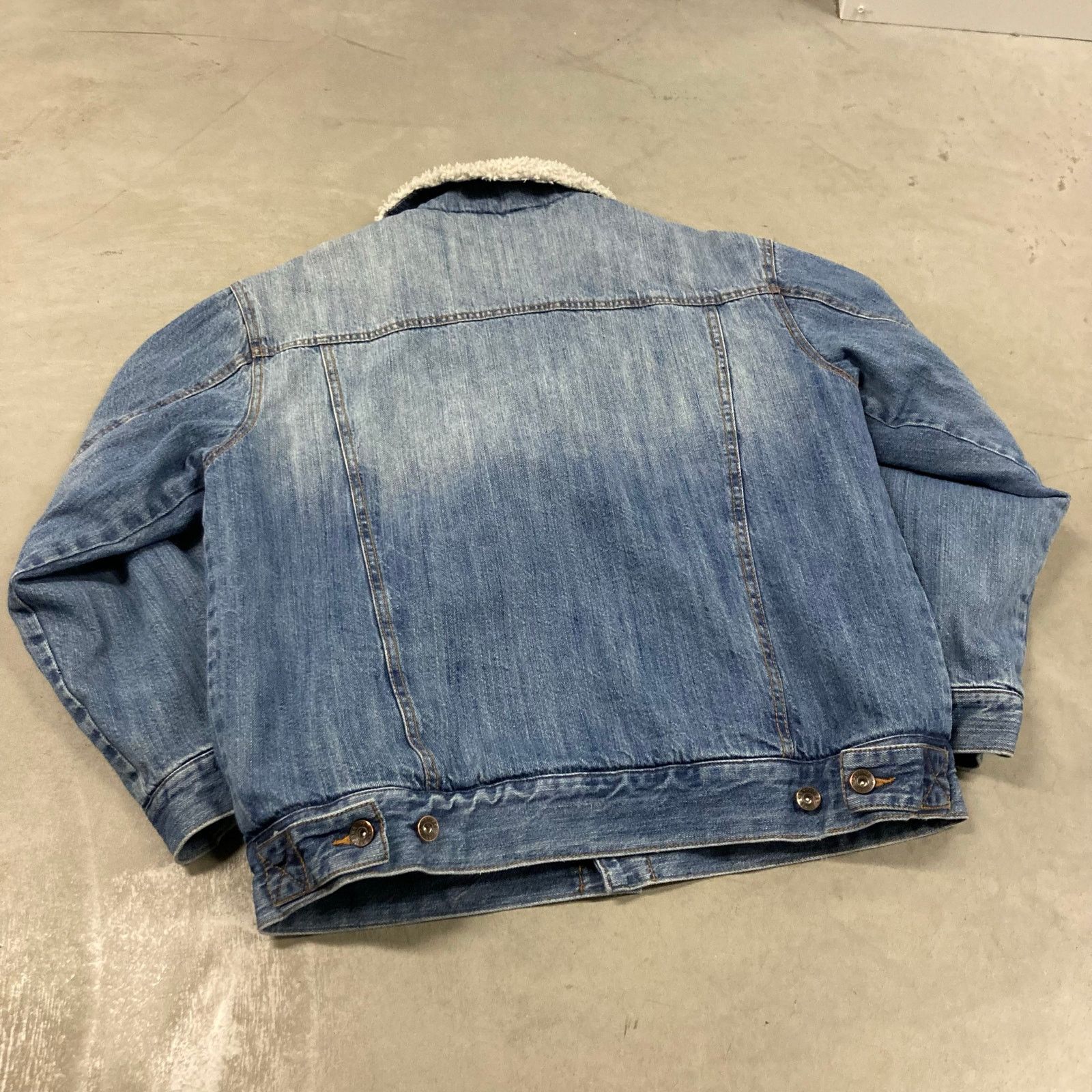 Vintage Vintage sherpa lined Arizona denim trucker jacket Size US L / EU 52-54 / 3 - 2 Thumbnail