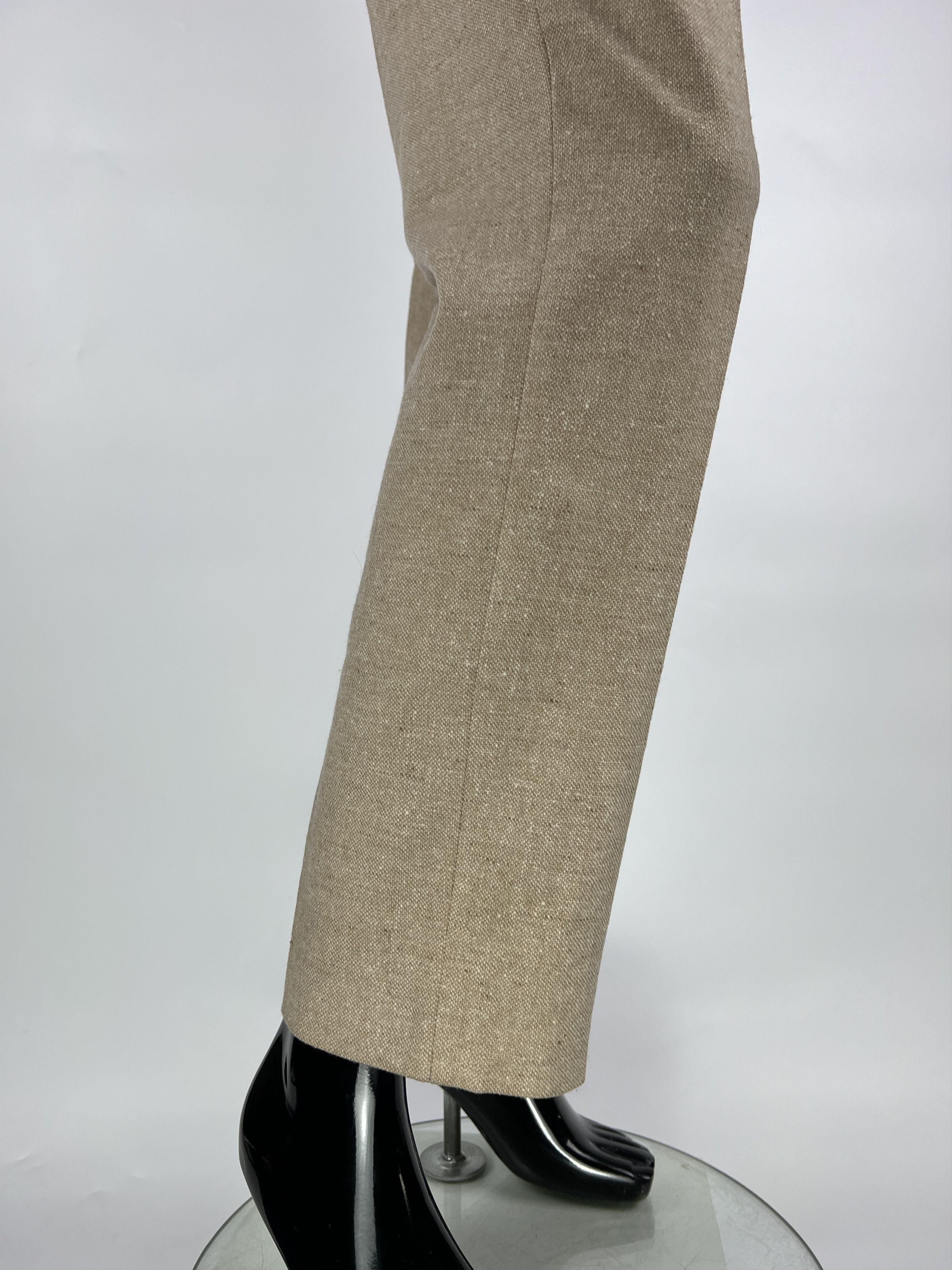 Brunello Cucinelli Gunex by Brunello Cucinelli Beige Wool Cashmere Pants US10 Size 32" / US 10 / IT 46 - 6 Thumbnail