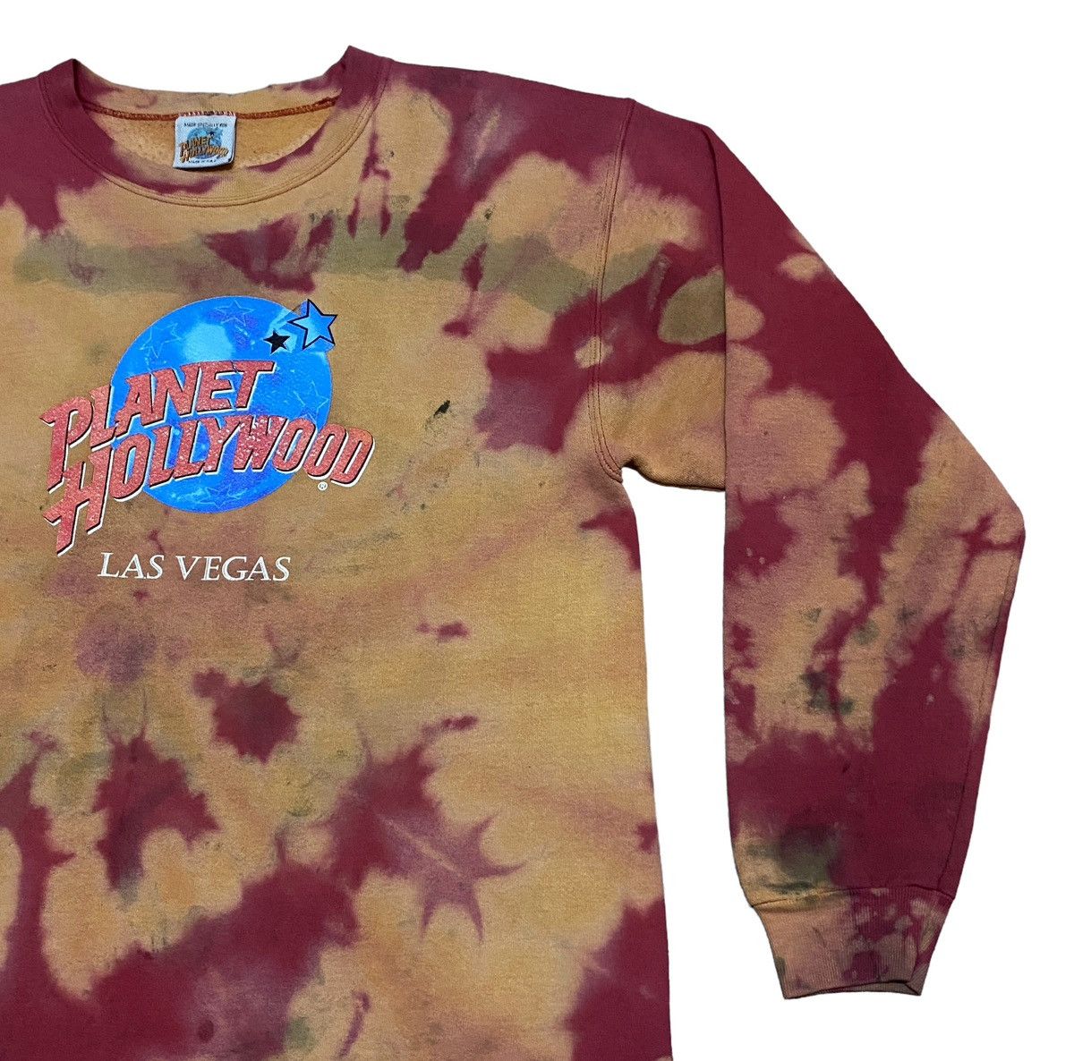 Planet Hollywood × Vintage Vintage Planet Hollywood Tie Dye Sweatshirt 1990s Size US L / EU 52-54 / 3 - 4 Thumbnail
