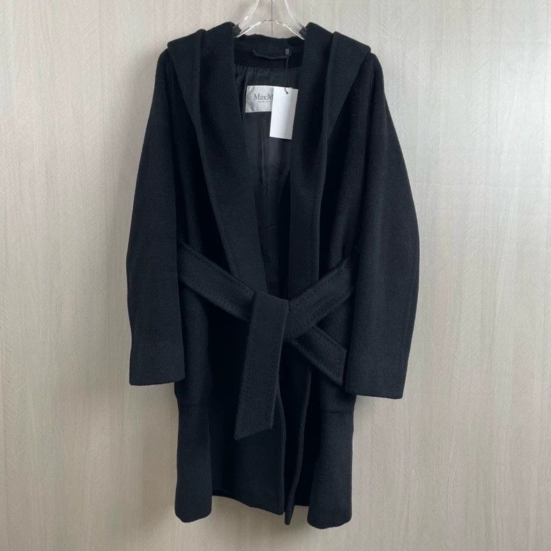 Max Mara Max Mara Black mid-length bathrobe cashmere coat Size M / US 6-8 / IT 42-44 - 1 Thumbnail