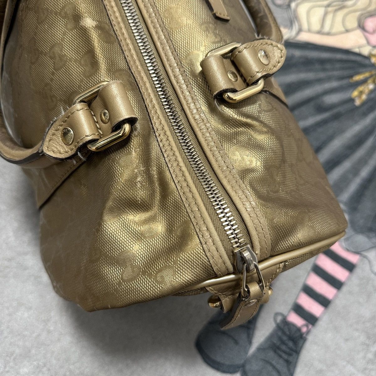 Gucci Vintage Gucci Monogram Hand Bag GG Size ONE SIZE - 11 Thumbnail