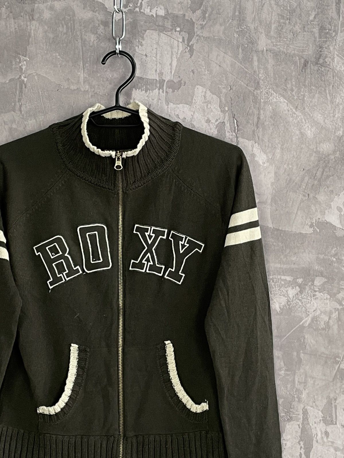 Japanese Brand × Quiksilver Roxy Y2K Knit 1/3 Zip Archive Type Sweater Size M / US 6-8 / IT 42-44 - 4 Thumbnail
