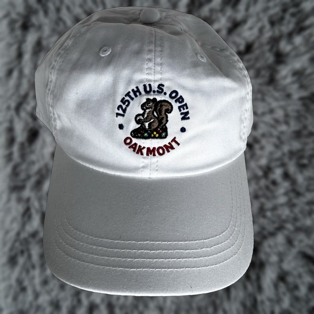 Vintage 125th U.S. Open Oakmont Country Club Hat Adjustable Strap White USGA Member New Golf Hat Unisex Adults Mens Womens (if applicable) Size ONE SIZE - 1 Thumbnail