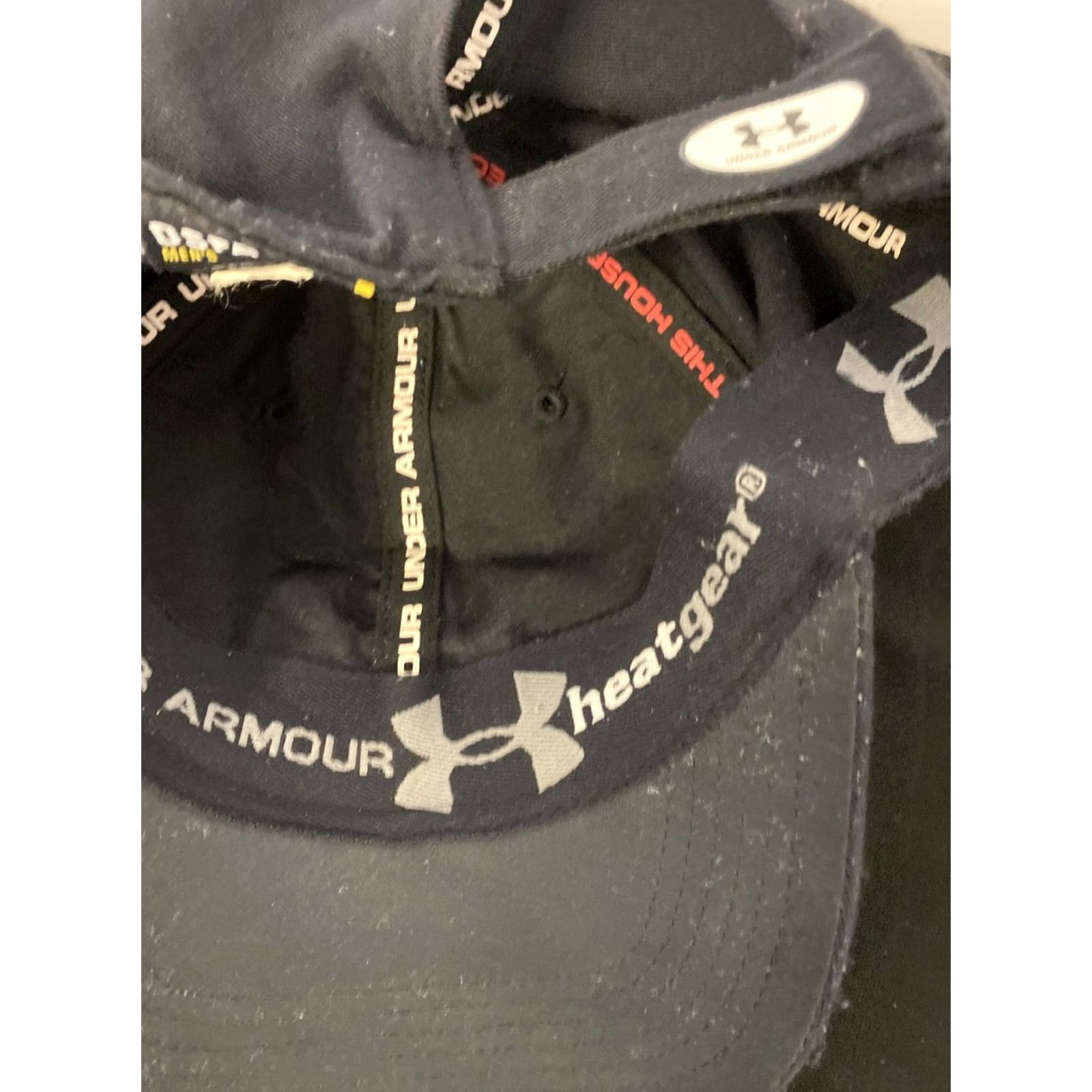 Under Armour Under Armour Golf Hat Cap Black OSFM Mens Adjustable Sports Logo Hat Cap Size ONE SIZE - 4 Thumbnail