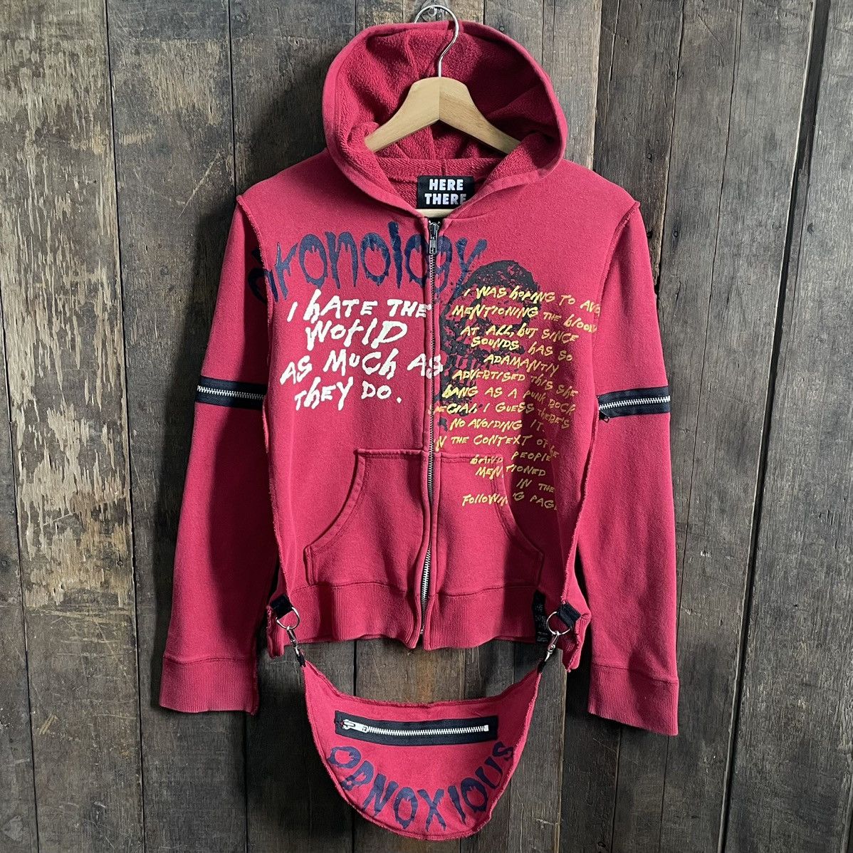 Le Grande Bleu (L.G.B.) Here There Obnoxious Punk Zipper Hoodie Size US S / EU 44-46 / 1 - 1 Thumbnail