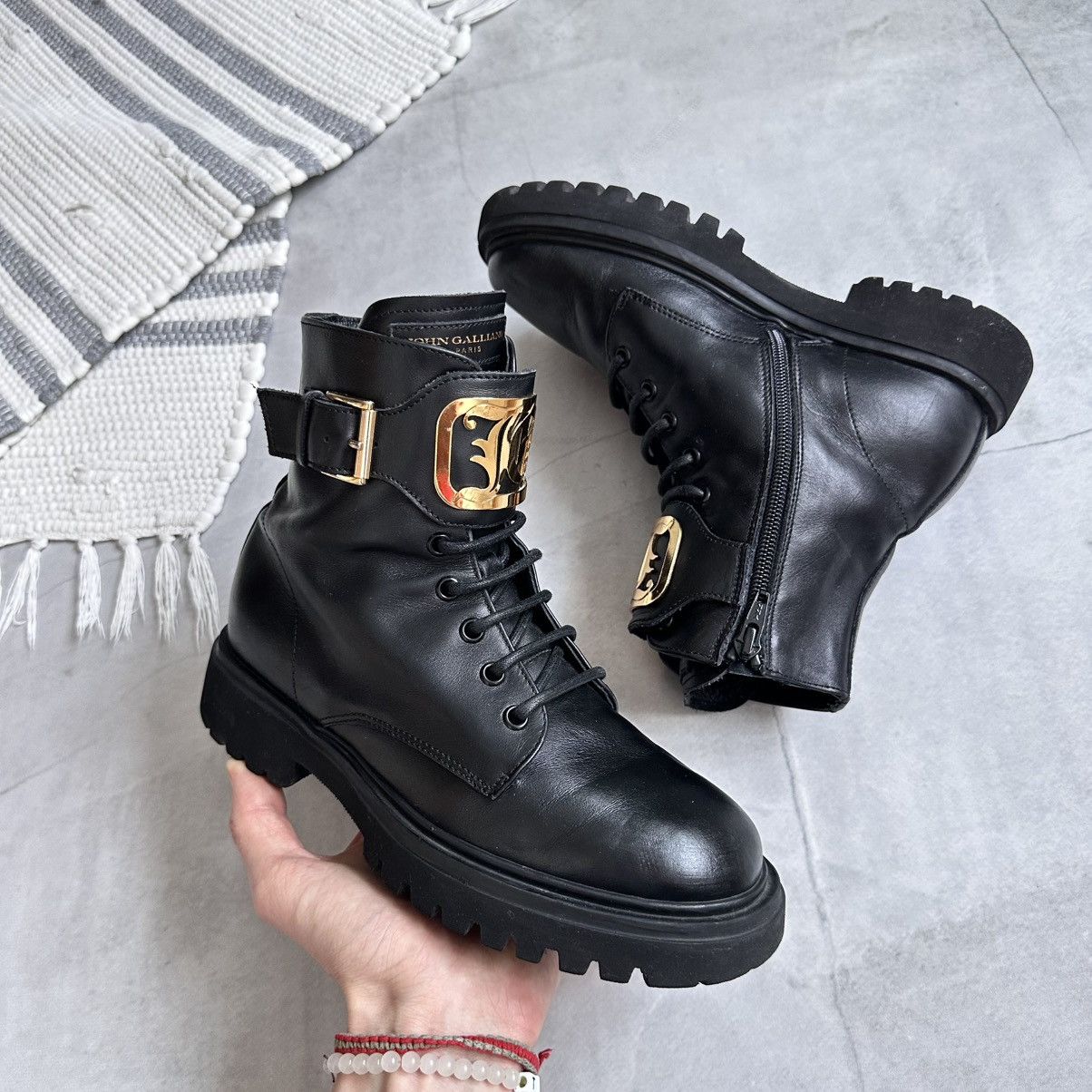 Dirk Bikkembergs John Galliano Combat Boots Military As 98 Moma Style Size US 6 / IT 36 - 5 Thumbnail