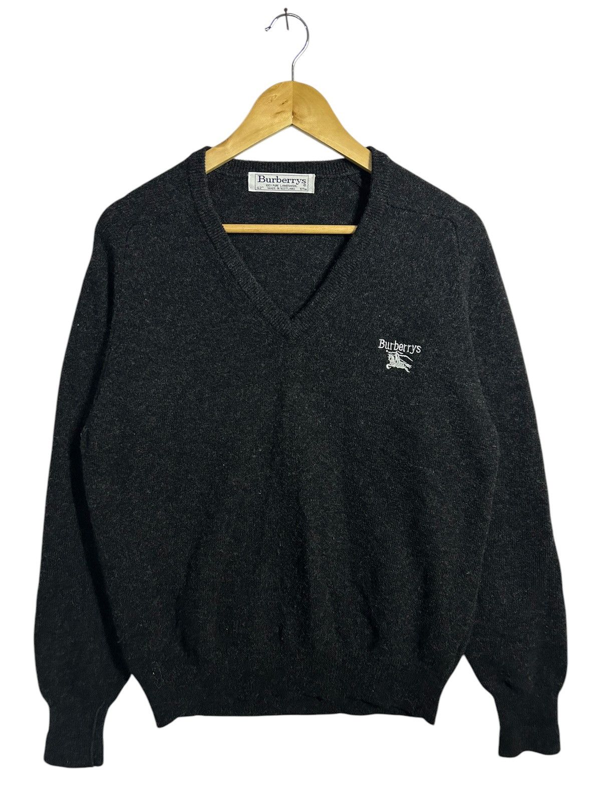 Burberry × Vintage Vintage Burberrys Lambswool embroidery logo Size US M / EU 48-50 / 2 - 1 Thumbnail
