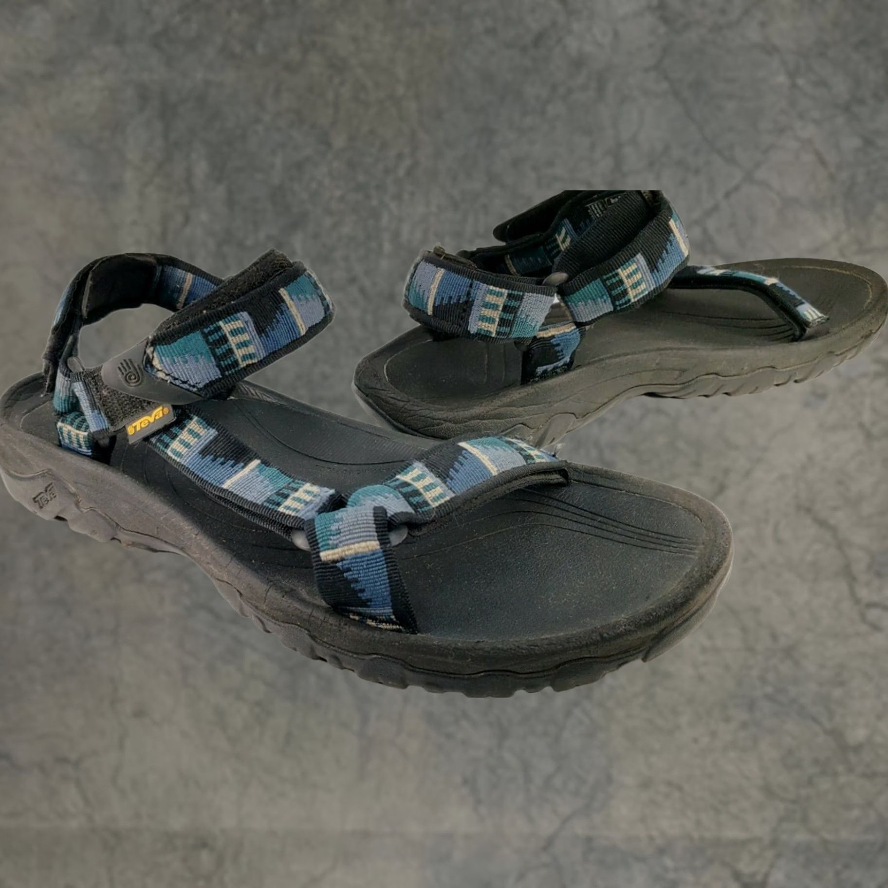 Teva Teva Hurricane XLT M Peaks Blue Gray Multicolor Geometric Pattern Sandal 11 Mens 4156 Size ONE SIZE - 1 Thumbnail