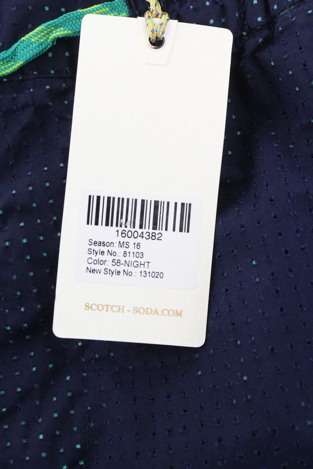 Scotch & Soda W28 Dark Blue Zip Elastic Waist Lined Pockets 84197 Size US 28 / EU 44 - 6 Thumbnail