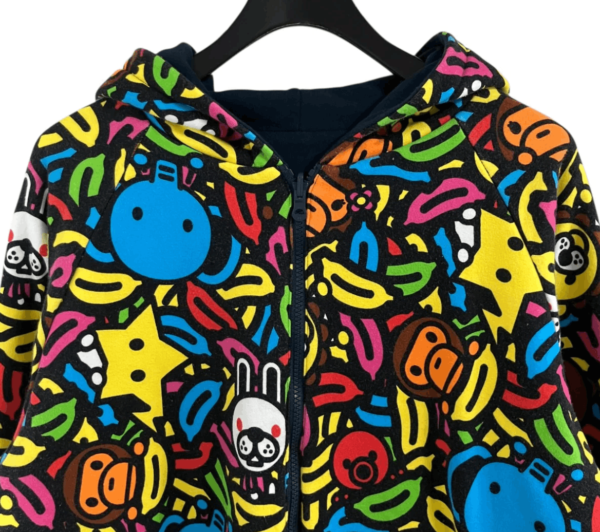 Bape Bape Safari Baby Milo Friends Reversible Hoodie Size US L / EU 52-54 / 3 - 4 Thumbnail