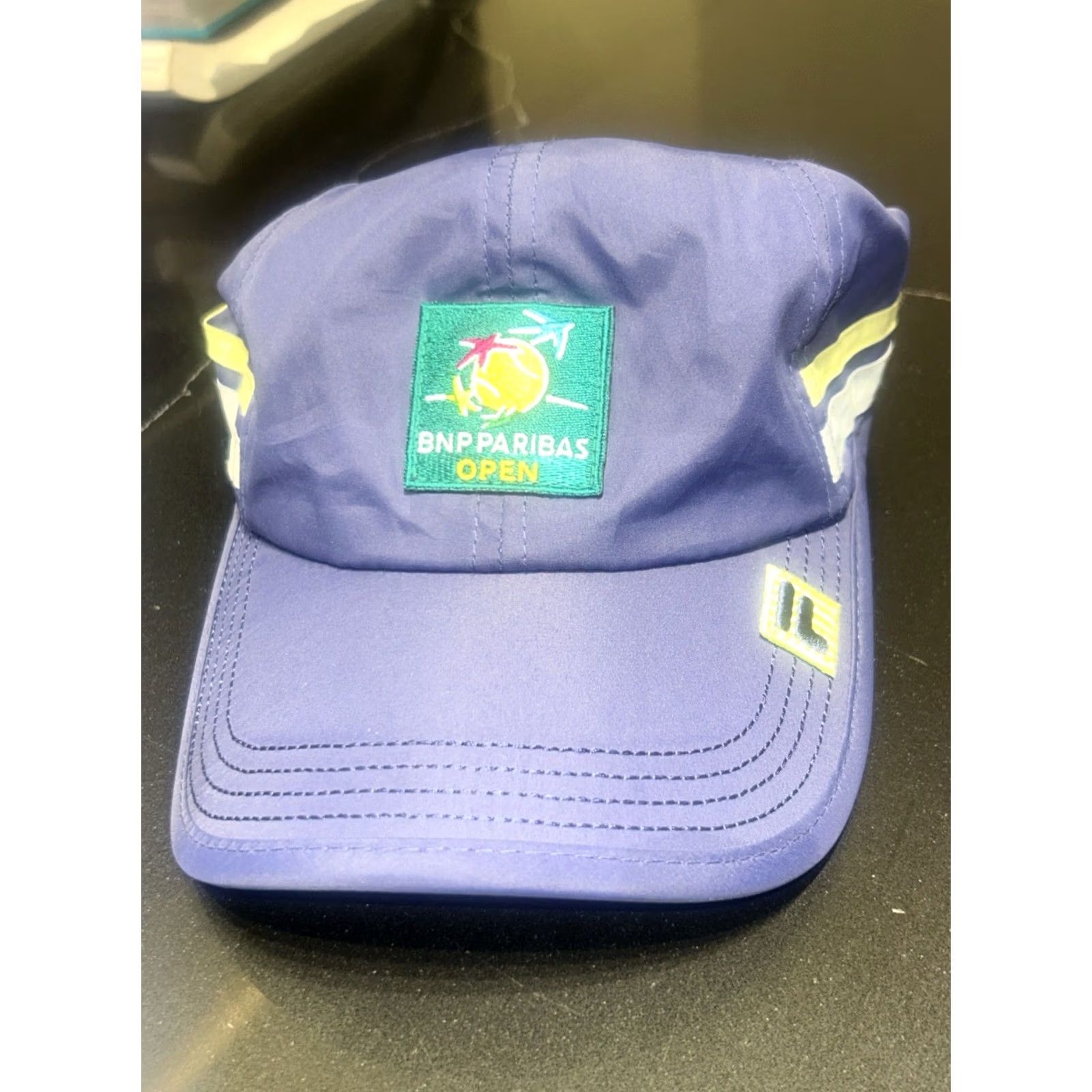Vintage VINTAGE Fila Cap Mens Green Baribas Open Tennis Cap Size ONE SIZE - 3 Thumbnail