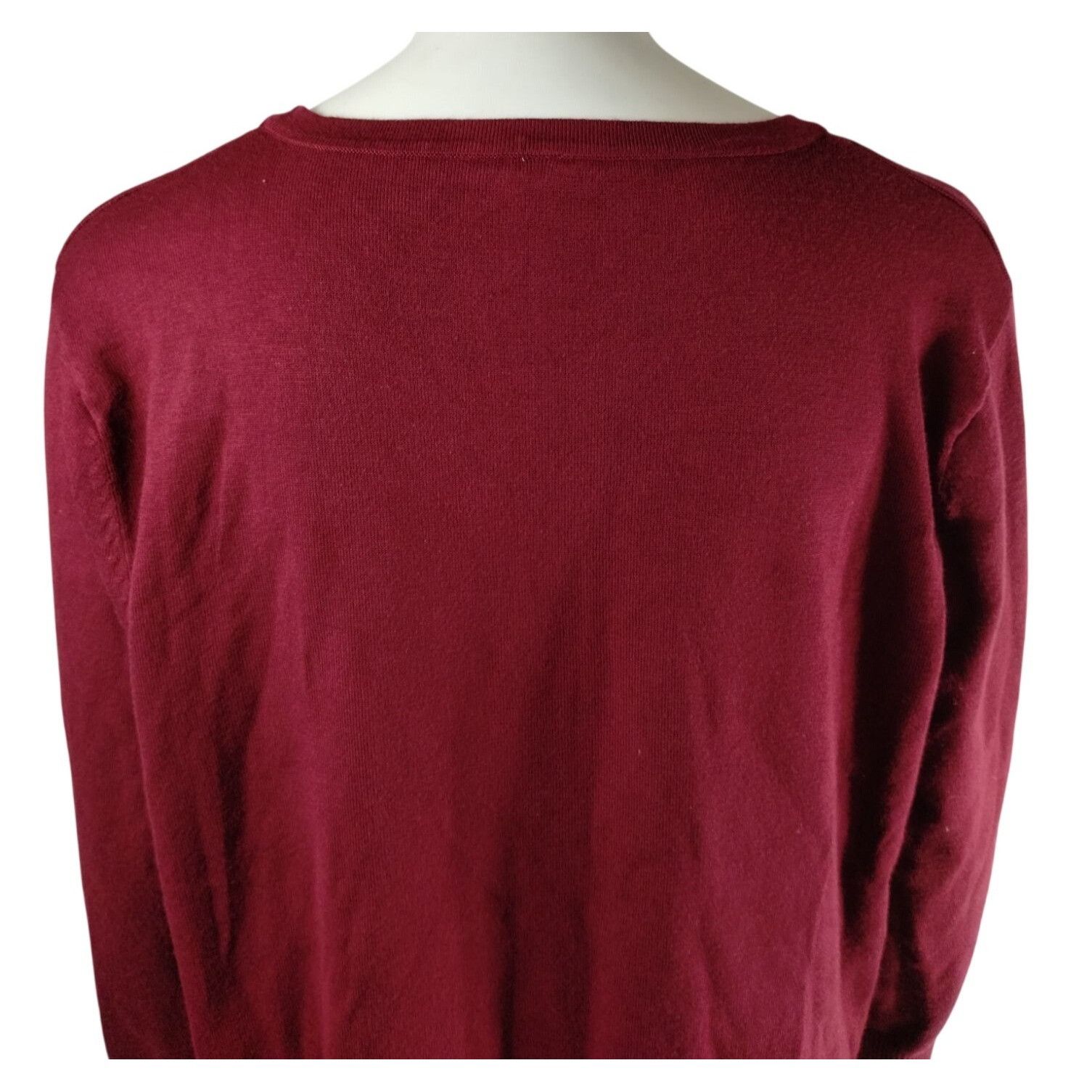 Other Zenana Misses 2X Burgundy Crew Neck Button Sleeve Sweater Size XXL / US 16-18 / IT 52-54 - 7 Thumbnail