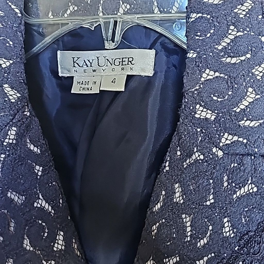 The Unbranded Brand Kay Unger NY ruched front blazer jacket lining 100% silk 4 Size S / US 4 / IT 40 - 5 Thumbnail