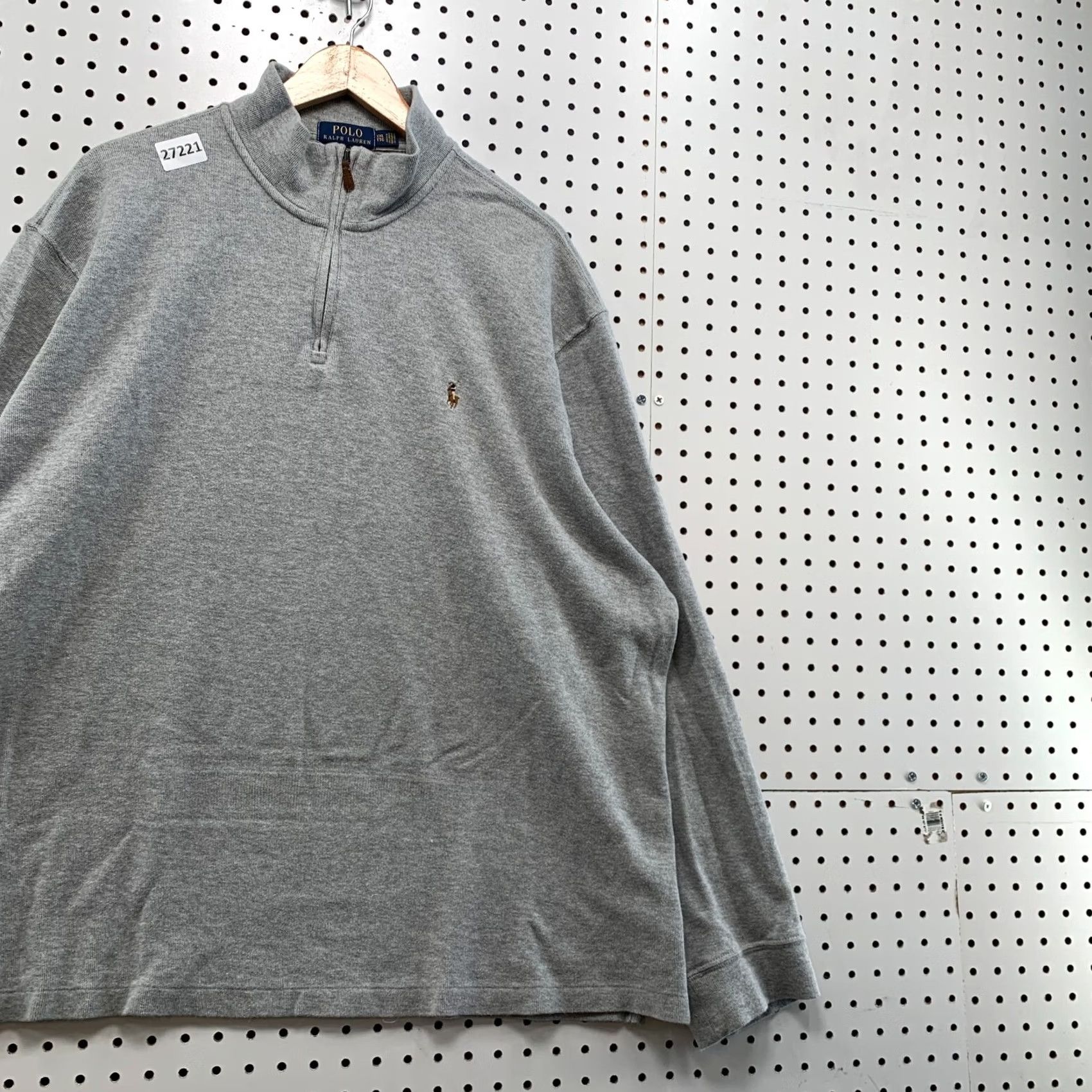 Polo Ralph Lauren Polo Ralph Lauren 1/4 Zip Pullover Sweater Gray Pony Estate Rib Mens 2XL 29x30 Size US XXL / EU 58 / 5 - 4 Thumbnail