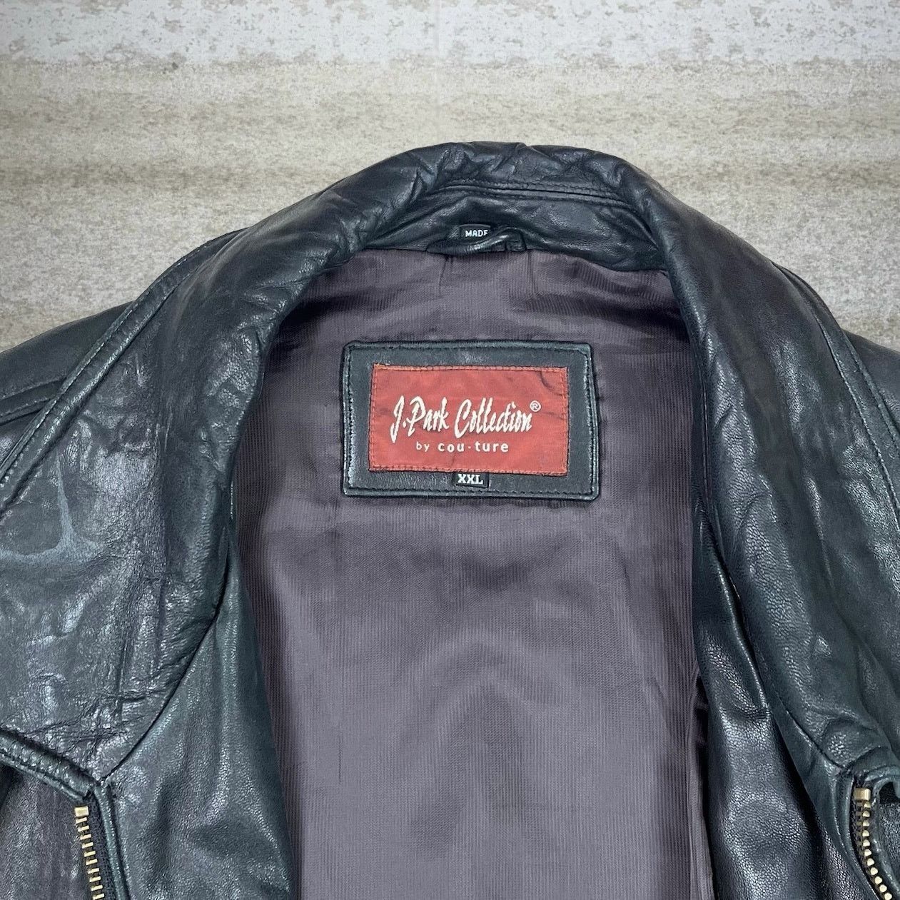 Vintage Vintage 90s J Park Collection Leather Jacket Mens 2XL Black Size US XXL / EU 58 / 5 - 4 Thumbnail