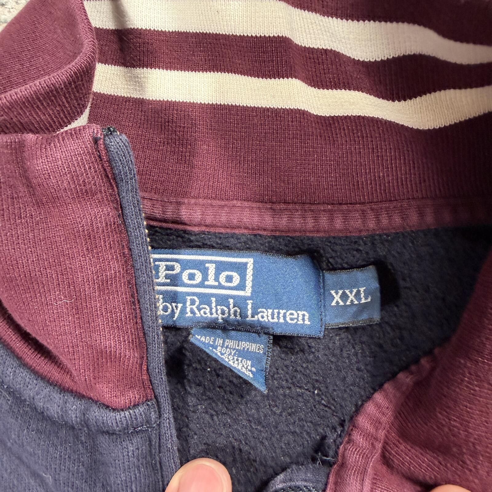 Polo Ralph Lauren Vintage 90s Polo Ralph Lauren 1/4 zip pullover sweatshirt Size US XXL / EU 58 / 5 - 4 Thumbnail
