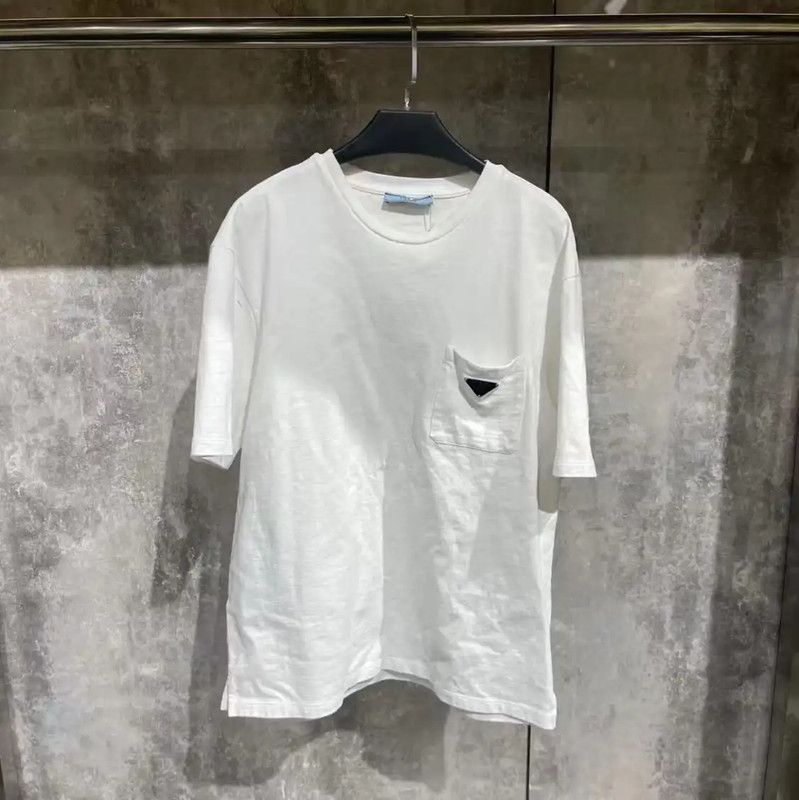 Prada Prada Men's White Cotton T-Shirt Size US M / EU 48-50 / 2 - 1 Thumbnail