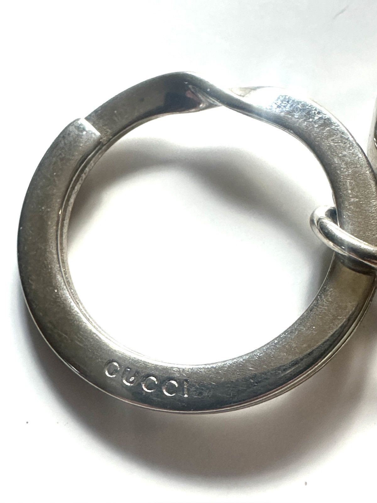 Gucci 🖤Gucci Vintage GG Leather and Metal Keyring🖤 Size ONE SIZE - 4 Thumbnail