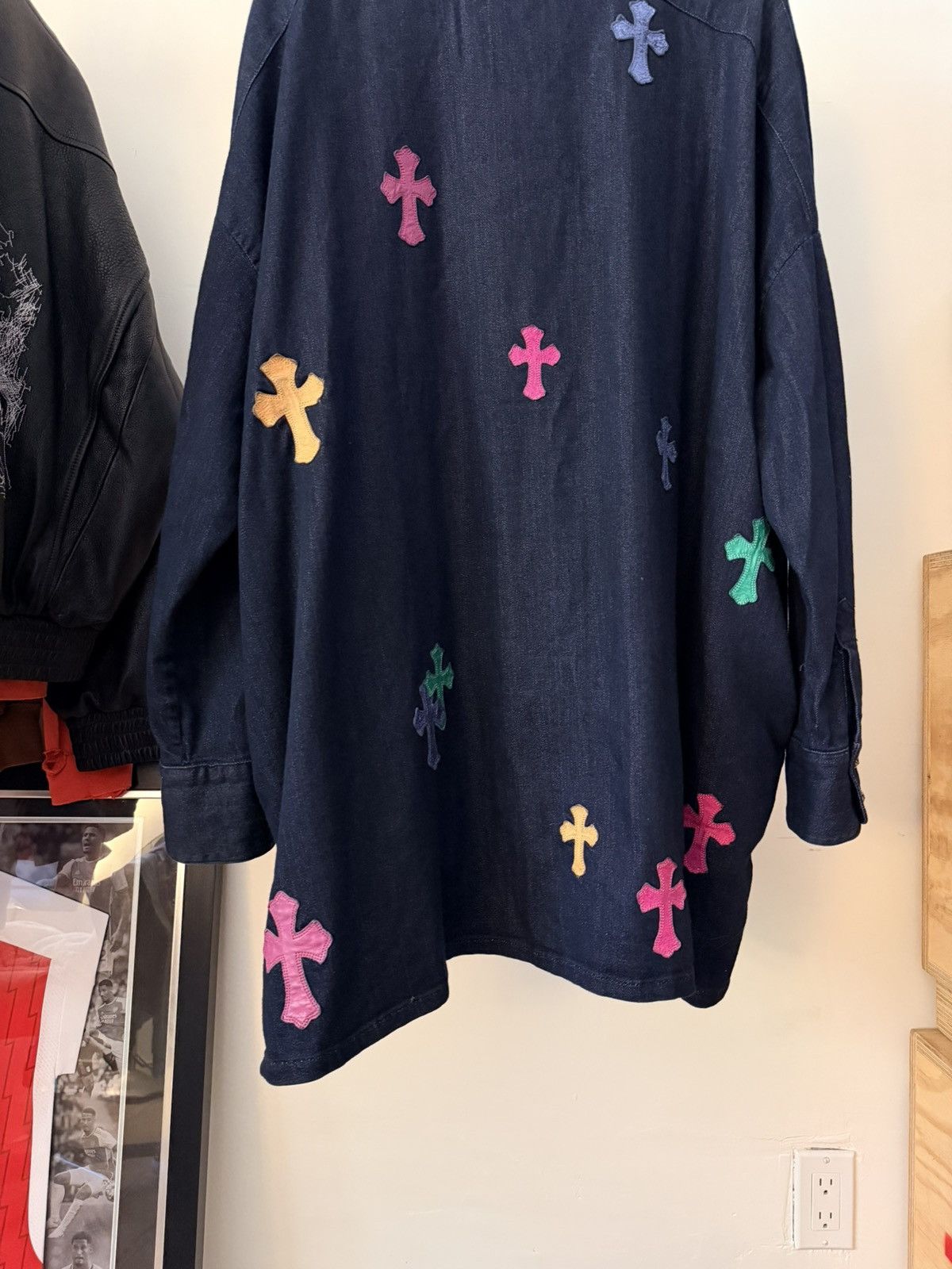 Chrome Hearts Chrome Hearts Multi Color Denim Button Up Size US XXL / EU 58 / 5 - 2 Thumbnail