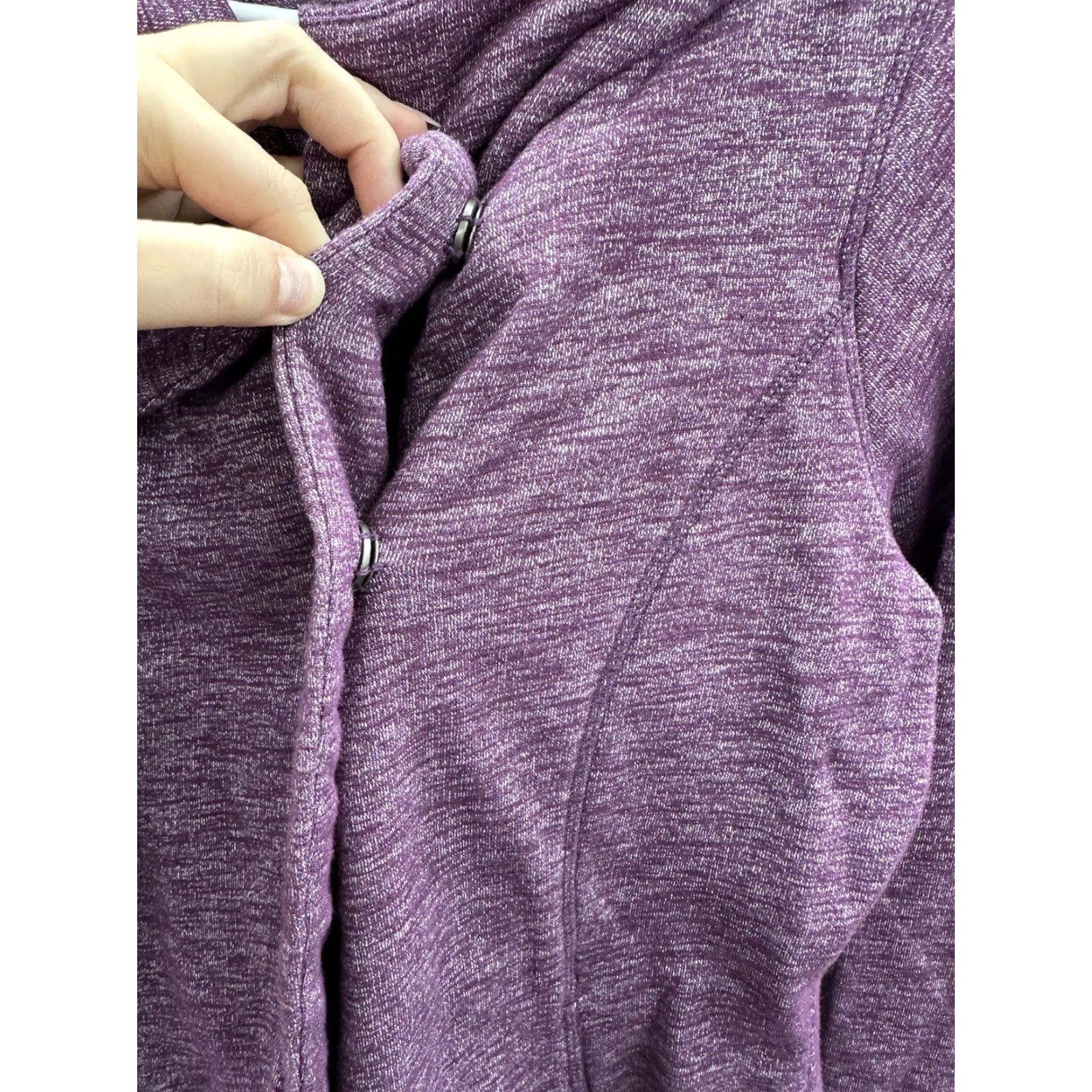Eddie Bauer Eddie Bauer Jacket Size Medium Purple Asymmetrical Button Up Collared Size M / US 6-8 / IT 42-44 - 3 Thumbnail