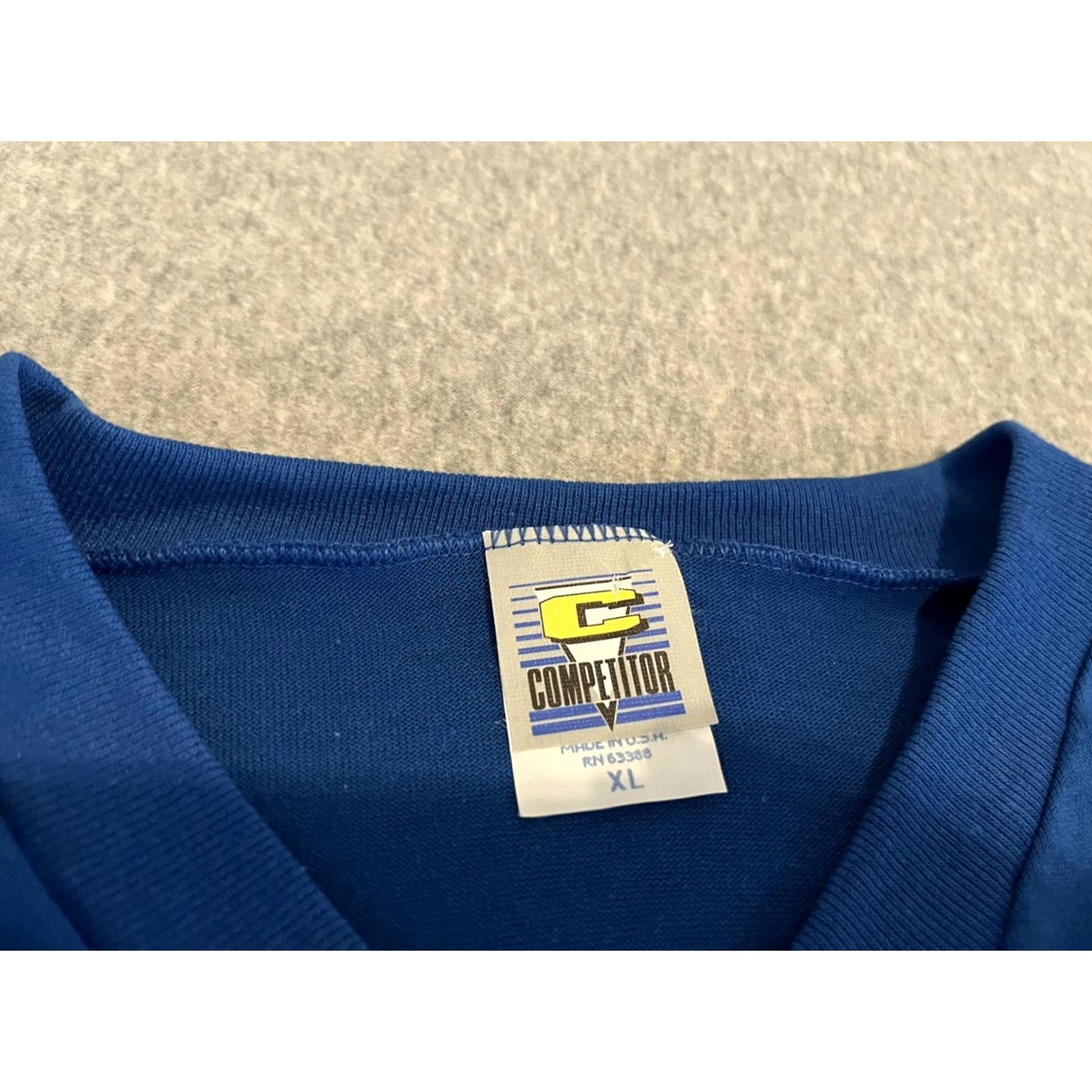 Logo 7 VINTAGE Denver Bronchos T-Shirt V-Neck Blue Logo 7 Mens XL Size US XL / EU 56 / 4 - 3 Thumbnail