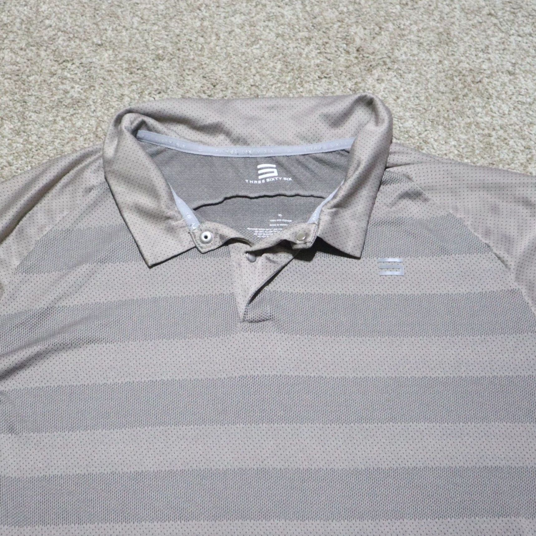 Vintage Three Sixty Six Polo Shirt Mens XL Gray Lightweight Regular Fit Size US XL / EU 56 / 4 - 2 Thumbnail