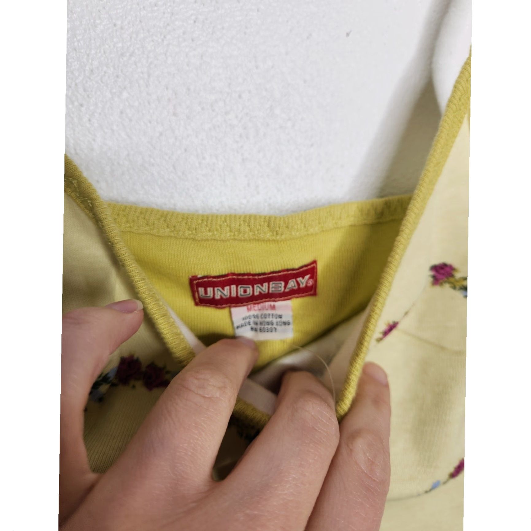 Vintage VINTAGE Unionbay Cami Tank Top Woman M Yellow 90s Floral Flowers NWT Size M / US 6-8 / IT 42-44 - 5 Thumbnail