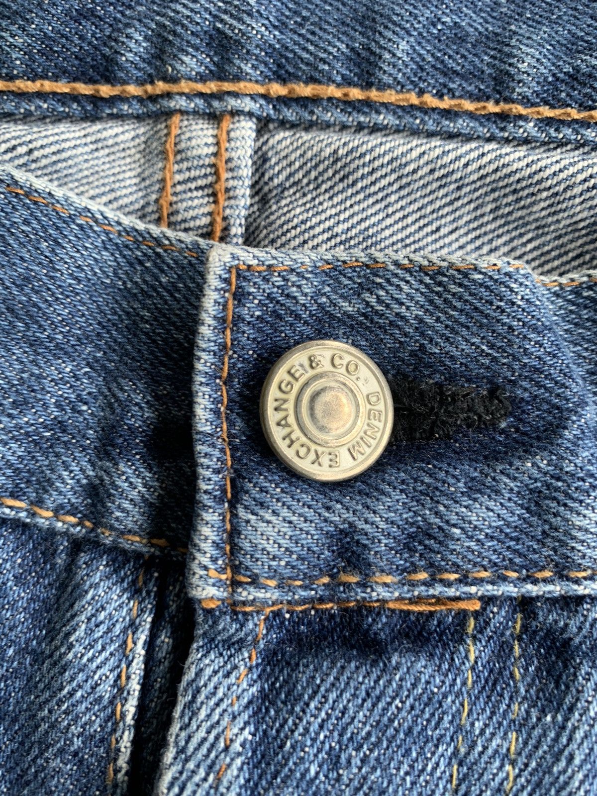 Japanese Brand × Jean DENIM EXCHANGE SELVEDGE BAGGY BUTTON FLY JAPANESE DENIM Size US 32 / EU 48 - 13 Thumbnail