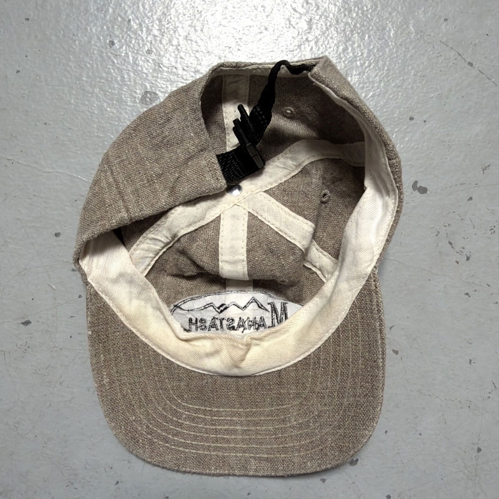 Manastash Manastash Baseball Cap Canvas Hat Unisex Adults One Size Beige Logo Japan Hiking Camping Outdoor Size ONE SIZE - 6 Thumbnail