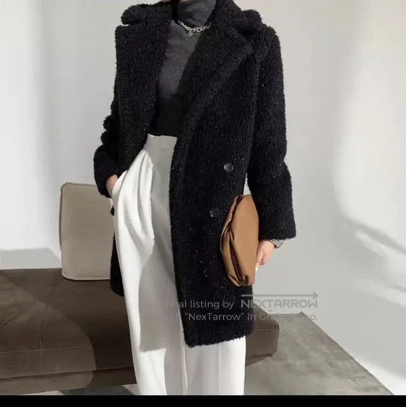 Max Mara MaxMara Cozy Black Women's Coat . Size XS / US 0-2 / IT 36-38 - 9 Thumbnail