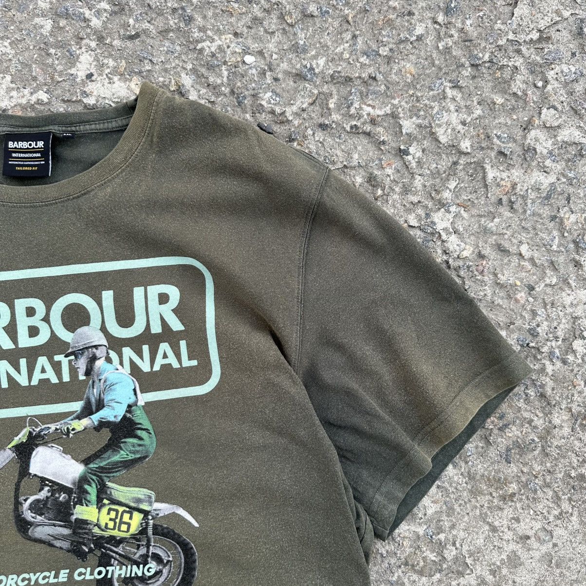 Number (N)ine Vintage Japanese Style Barbour International Moto T-shirts Size US XXL / EU 58 / 5 - 4 Thumbnail