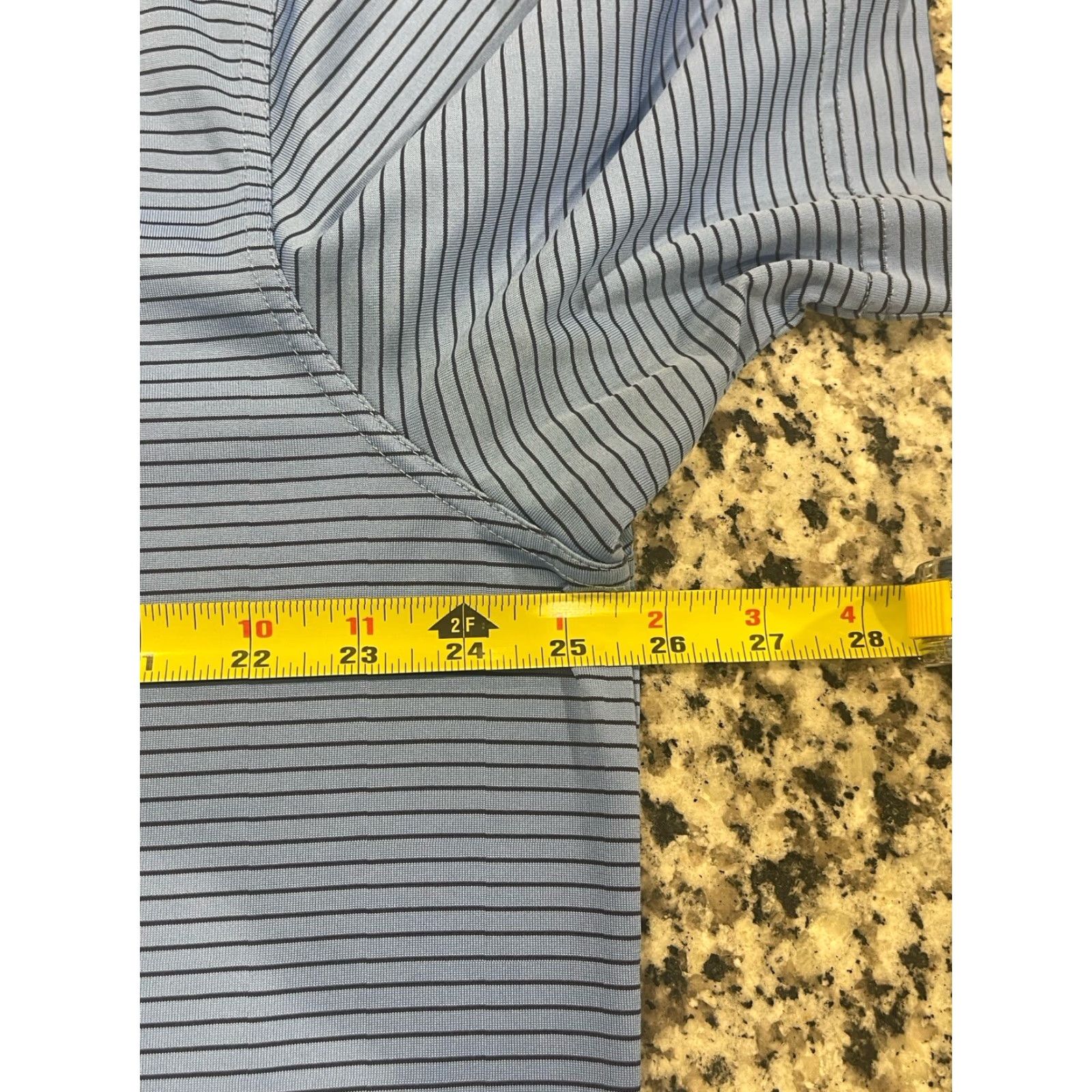 Vintage Masters Performance Polo Mens XL Blue Striped Golf Outdoor Athleisure Casual Shirt Size US XL / EU 56 / 4 - 3 Thumbnail