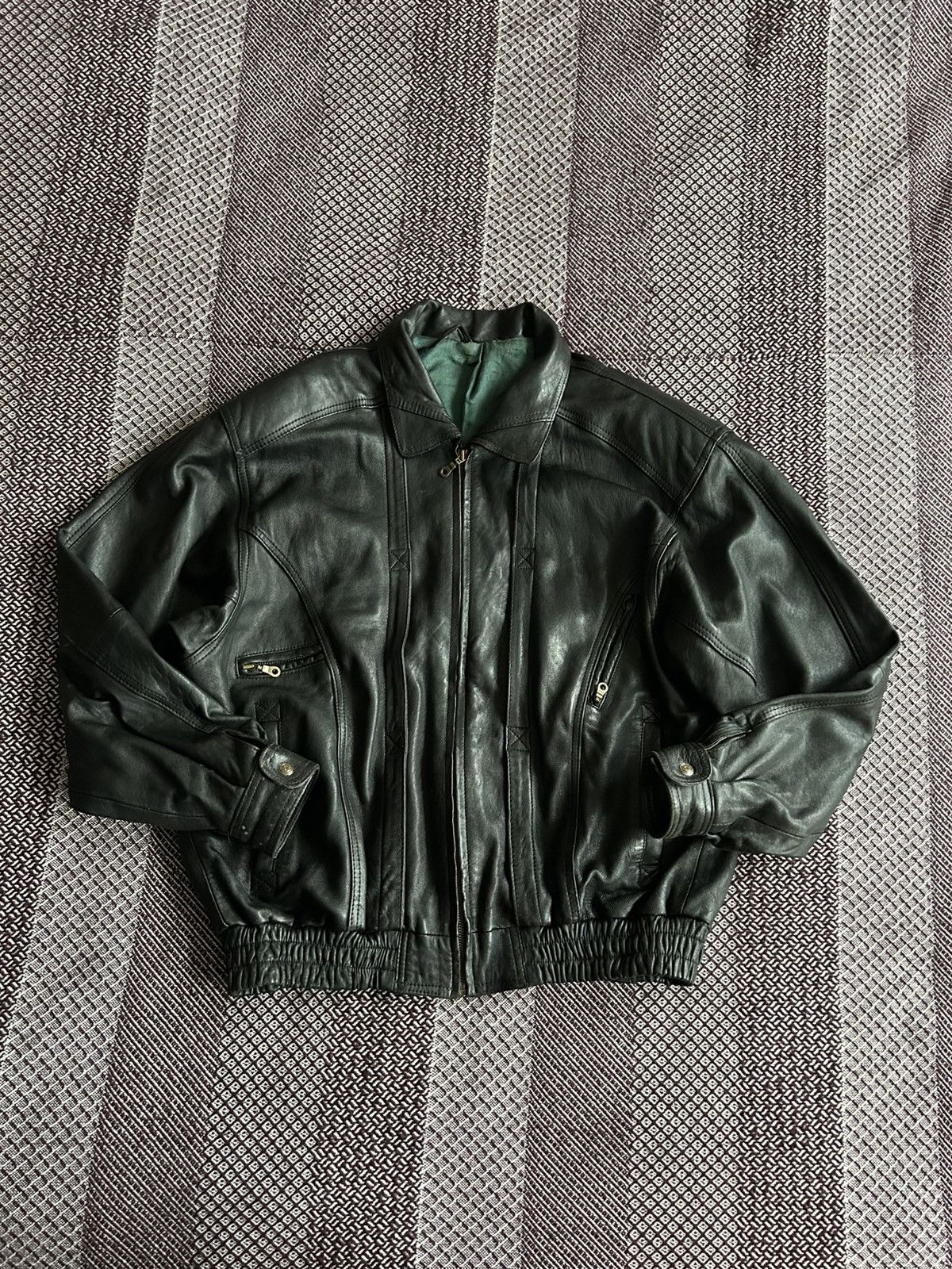 Angelo Litrico Vintage Leather Jacket Angelo Litrico Thrashed Solid Style Size US L / EU 52-54 / 3 - 1 Thumbnail