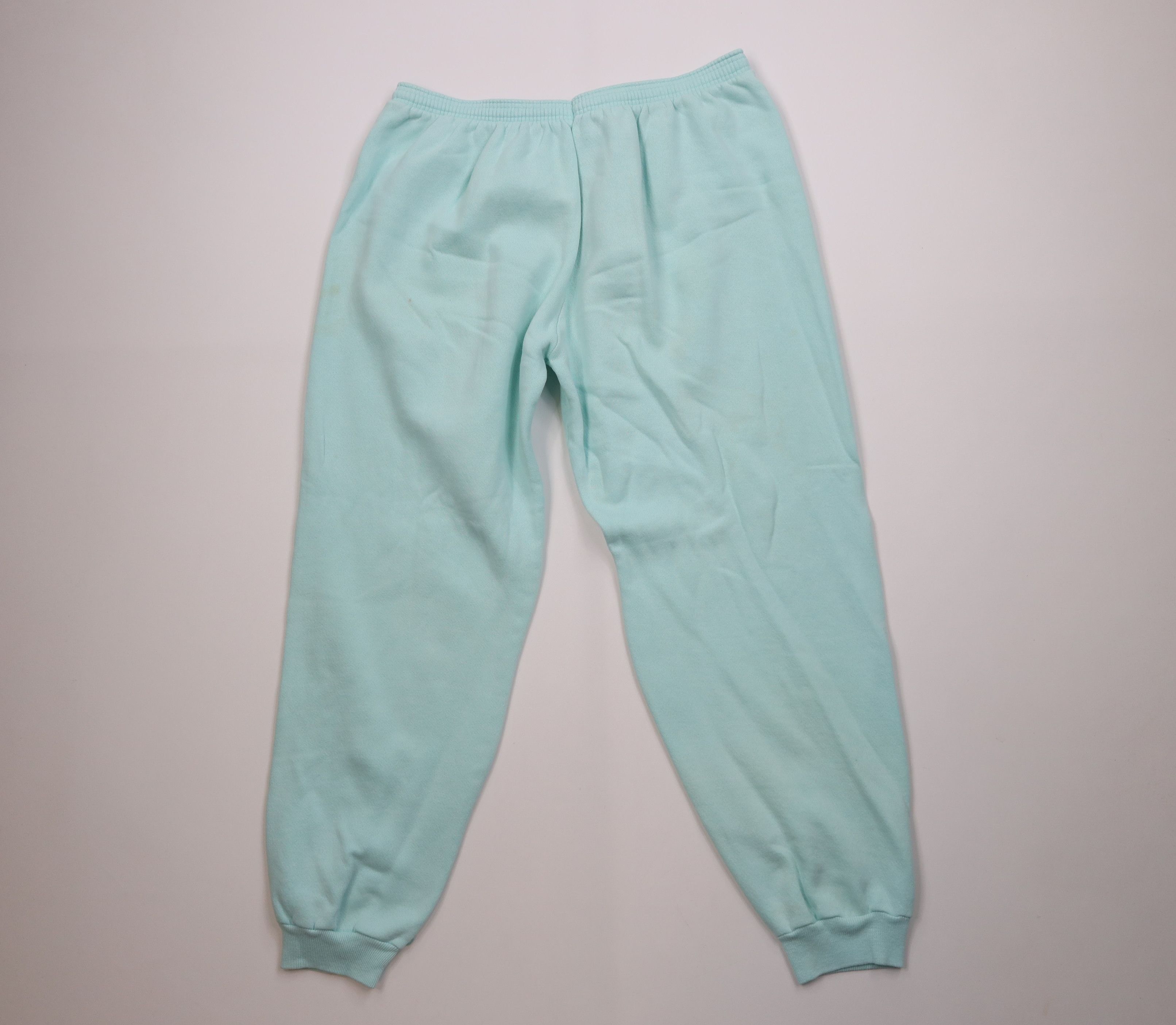 Vintage Vintage 90s Streetwear Sweatpants Joggers Light Blue USA Size 32" / US 10 / IT 46 - 10 Thumbnail