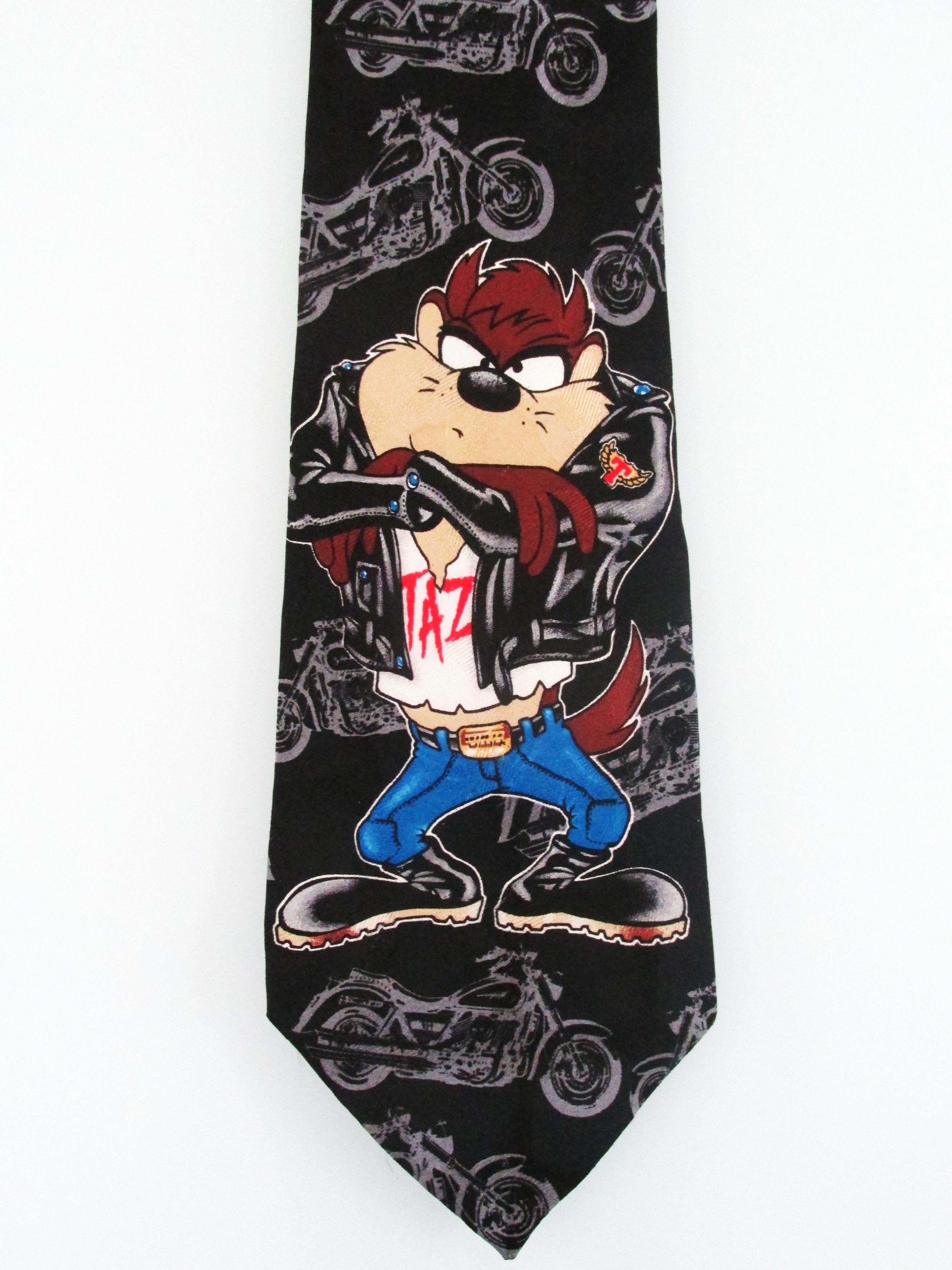 Warner Bros Tasmanian Devil/Looney Tunes Vintage Men's Silk Tie Size ONE SIZE - 2 Thumbnail