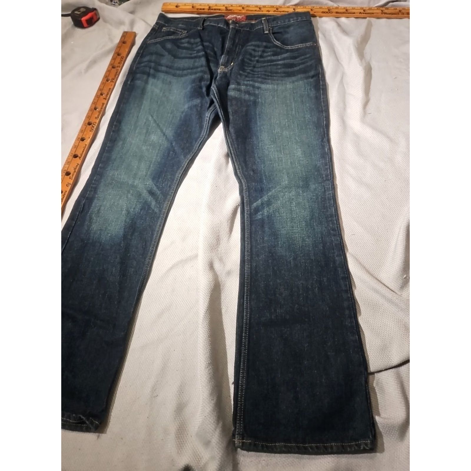 Vintage VINTAGE Arizona Jean Co Pants Mens 36x34 Blue Original Bootcut Denim Jeans Whisker Y2k Size US 36 / EU 52 - 5 Thumbnail