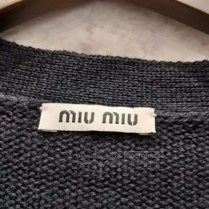 Miu Miu Miu Miu Black Long Sleeve Cardigan for Women . Size L / US 10 / IT 46 - 4 Thumbnail