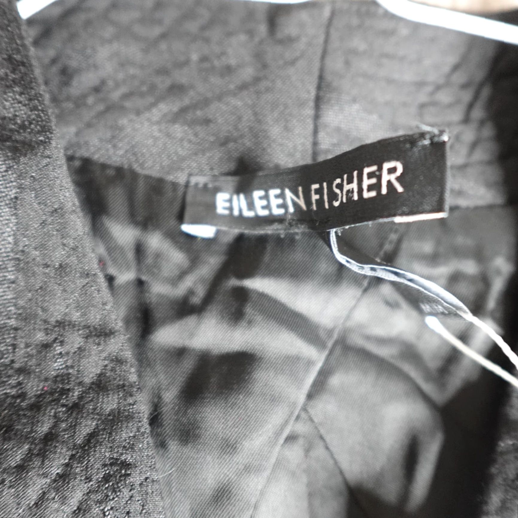 Eileen Fisher Eileen Fisher Jacket Medium Black Organic Cotton Blend 3/4 SLV NEW Size M / US 6-8 / IT 42-44 - 3 Thumbnail